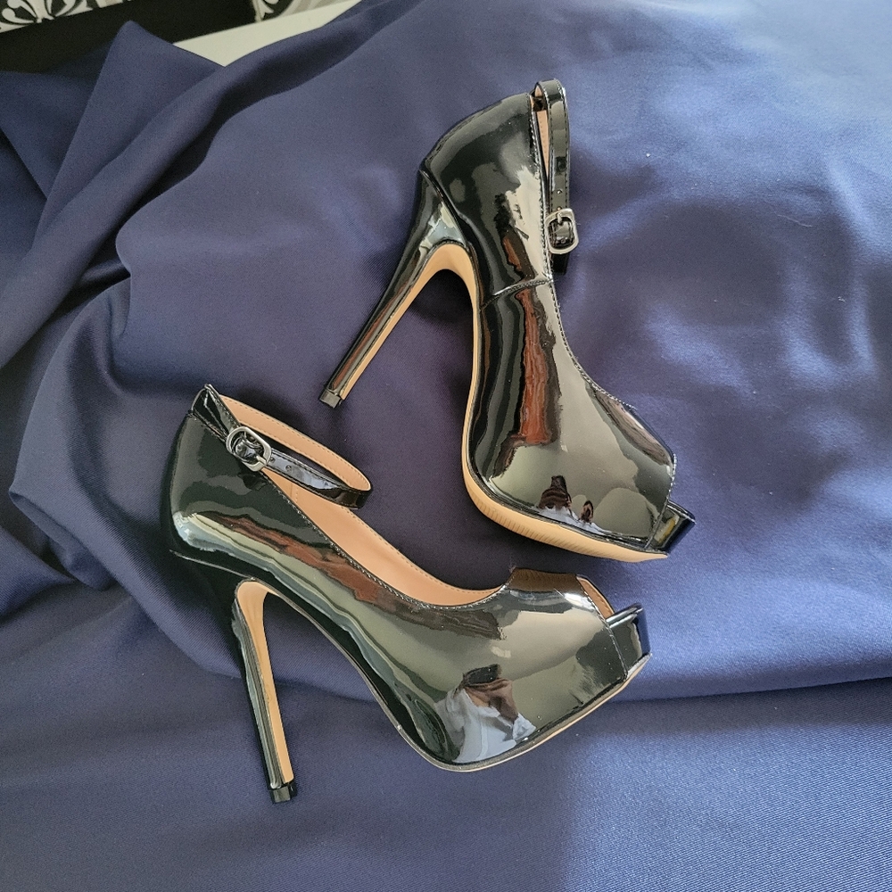 Ankle strap high heels